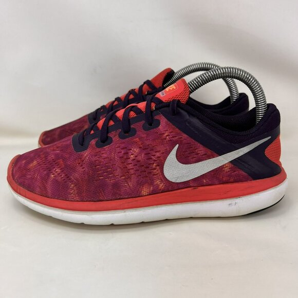 Nike Flex 2016 Athletic Shoes Pink White Size 6.5Y / Women’s Size 8 - Picture 2 of 9